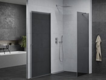 MEXEN/S - PRETORIA sprchovací kút 70x90, grafit, chróm 852-070-090-01-40