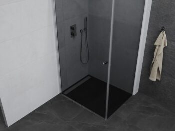 MEXEN/S - PRETORIA sprchovací kút 70x90, grafit, chróm 852-070-090-01-40