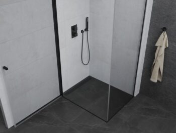 MEXEN/S - PRETORIA sprchovací kút 70x90, transparent, čierna 852-070-090-70-00