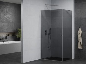 MEXEN/S - PRETORIA sprchovací kút 90x70, grafit, chróm 852-090-070-01-40