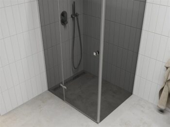 MEXEN/S - ROMA sprchovací kút 100x80, grafit, chróm 854-100-080-01-40