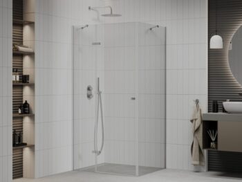 MEXEN/S - ROMA sprchovací kút 105x90, transparent, chróm 854-105-090-01-00