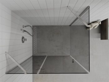 MEXEN/S - ROMA sprchovací kút 110x70, grafit, chróm 854-110-070-01-40