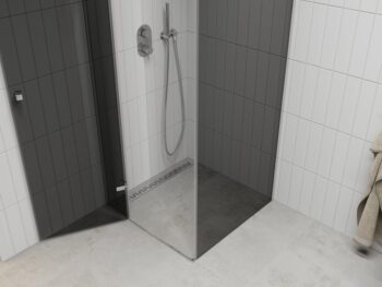 MEXEN/S - ROMA sprchovací kút 80x80, grafit, chróm 854-080-080-01-40