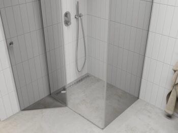 MEXEN/S - ROMA sprchovací kút 95x70, transparent, chróm 854-095-070-01-00
