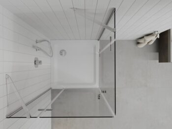 MEXEN/S - Roma Duo sprchovací kút 70x70, transparent, chróm + vanička so sifónom 854-070-070-01-02-4010
