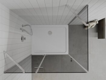 MEXEN/S - Roma sprchovací kút 120x70, grafit, chróm + biela vanička so sifónom 854-120-070-01-40-4010