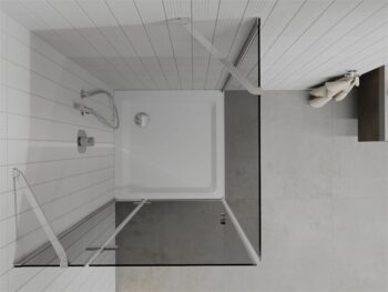 MEXEN/S - Roma sprchovací kút 80x80, grafit, chróm + biela vanička so sifónom 854-080-080-01-40-4010