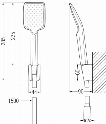 MEXEN/S - Royo R62 Set umývadlové a vaňové batérie s príslušenstvom, zlatá 72213R62-50