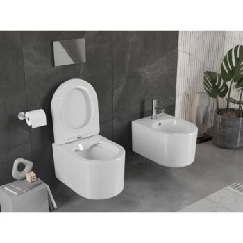 MEXEN/S - SOFIA WC misa rimless + sedátko, biela 30540400