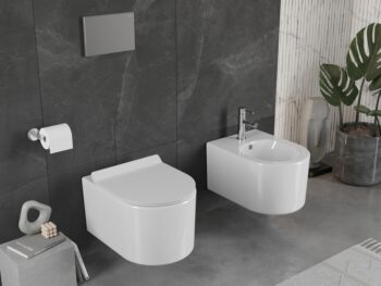 MEXEN/S - Sofia Závesná WC misa vrátane sedátka s slow-slim, duroplast, biela 30540100