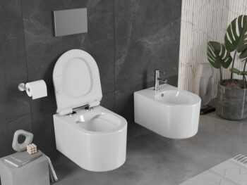 MEXEN/S - Sofia Závesná WC misa vrátane sedátka s slow-slim, duroplast, biela 30540100