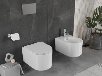 MEXEN/S - Sofia Závesná WC misa vrátane sedátka s slow-slim, duroplast, biela 30540300