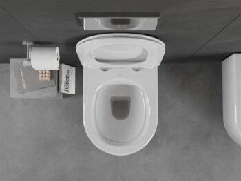 MEXEN/S - Sofia Závesná WC misa vrátane sedátka s slow-slim, duroplast, biela 30540300