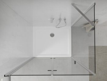 MEXEN/S - Sprchovací kút zalamovací Lima 110x80, sklo číre, chróm + vanička 856-110-080-00-00-4010