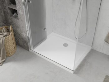 MEXEN/S - Sprchovací kút zalamovací Lima 120x90, číre sklo, chróm + vanička 856-120-090-00-00-4010