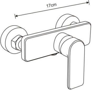 MEXEN/S - Tord sprchový stĺp vrátane sprchovej batérie Cetus, chróm 744340200-00