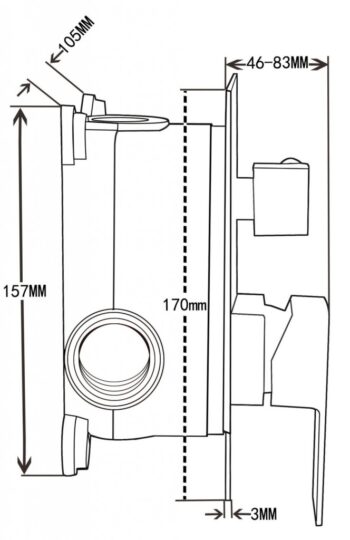 MEXEN/S - Uno DR45 sprchová zostava podomietková, čierna 71435DR45-70