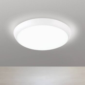 Maggy LED stropné svietidlo, Ø 25 cm, biele, CCT, IP65, dekoratívne krúžky