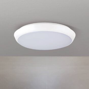Maggy LED stropné svietidlo, Ø 25 cm, biele, CCT, IP65, dekoratívne krúžky