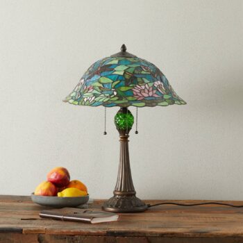 Magická stolná lampa Waterlily v štýle Tiffany