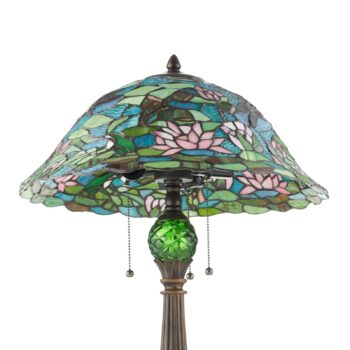 Magická stolná lampa Waterlily v štýle Tiffany
