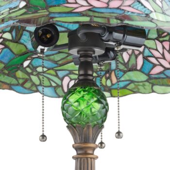Magická stolná lampa Waterlily v štýle Tiffany