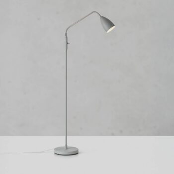Markslöjd LED stojacia lampa Patro, sivá, kov, stmievateľná