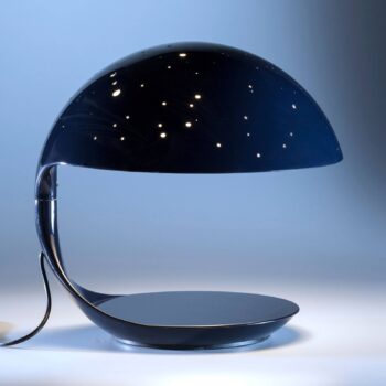 Martinelli Luce Cobra Scorpius stolná lampa, modrá