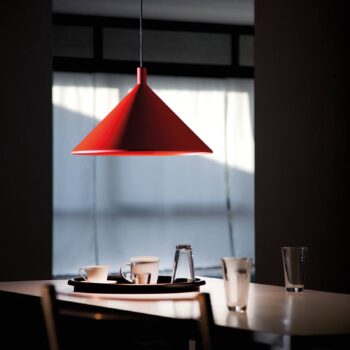 Martinelli Luce Cono závesná lampa červená Ø 30 cm