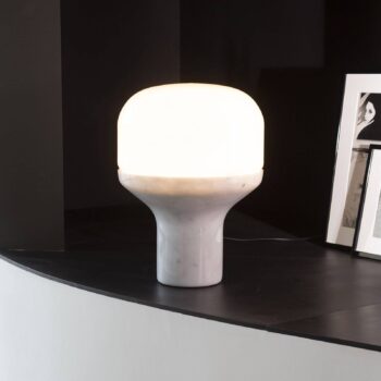 Martinelli Luce Delux stolná 22 cm mramor biela