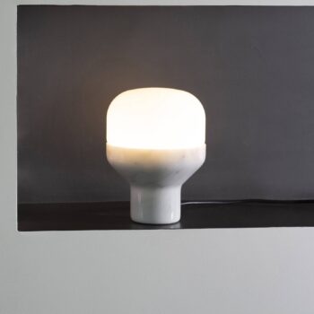 Martinelli Luce Delux stolná 22 cm mramor biela