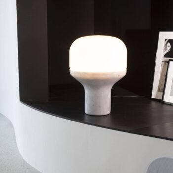 Martinelli Luce Delux stolná 43 cm mramor biela