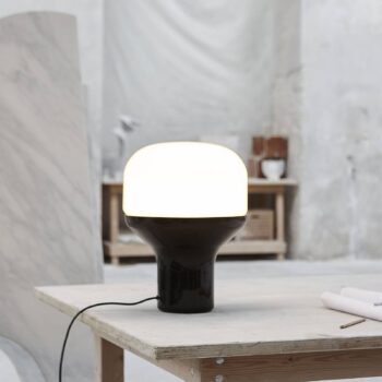 Martinelli Luce Delux stolná 43 cm mramor čierna