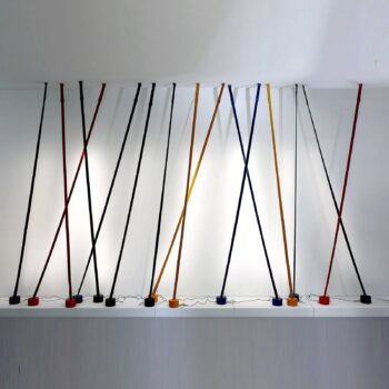 Martinelli Luce Elastica stojaca lampa, červená