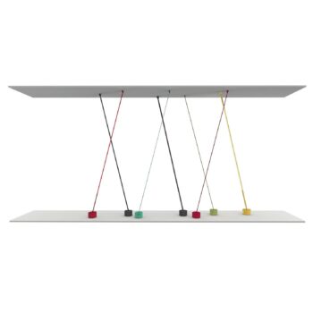 Martinelli Luce Elastica stojaca lampa, sivá