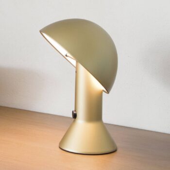 Martinelli Luce Elmetto – stolná lampa, zlatá