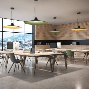 Martinelli Luce Lent závesné LED svietidlo, zelené