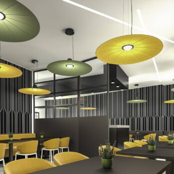 Martinelli Luce Lent závesné LED svietidlo, žlté