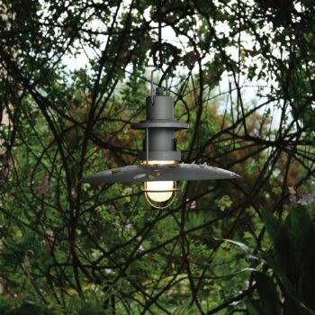 Martinelli Luce Polo závesná lampa Ø48 cm antracit