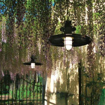 Martinelli Luce Polo závesná lampa Ø48 cm antracit