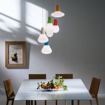 Martinelli Luce závesné svietidlo Ciulifruli, červená, polyetylén