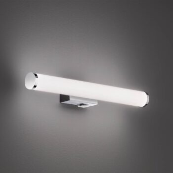 Mattimo LED nástenné svietidlo, šírka 40 cm, chróm, vypínač
