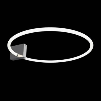 Maytoni Anillo stropné LED, 3 000 K, chróm/biela