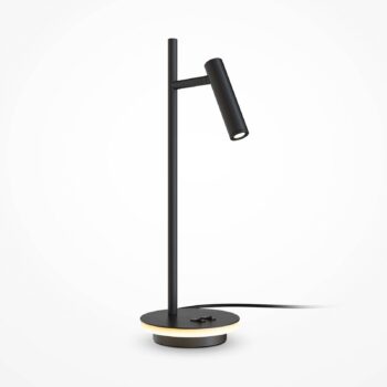 Maytoni Estudo LED stolová lampa, čierna Výška 45,5 cm kov