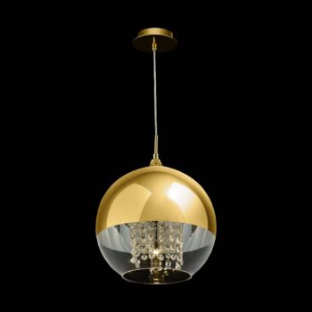 Maytoni Fermi závesná lampa zlatá krištáľový záves