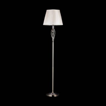 Maytoni Grace stojaca lampa 1-pl., mosadz/béžová