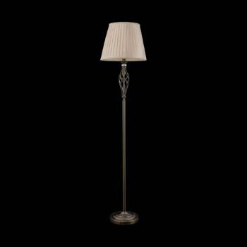 Maytoni Grace stojaca lampa 1-pl., mosadz/béžová