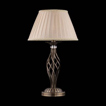 Maytoni Grace stolová lampa 1-pl., mosadz/béžová