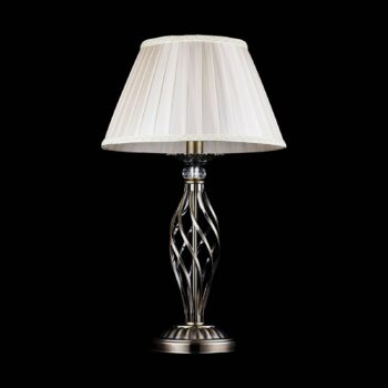 Maytoni Grace stolová lampa 1-pl., mosadz/béžová